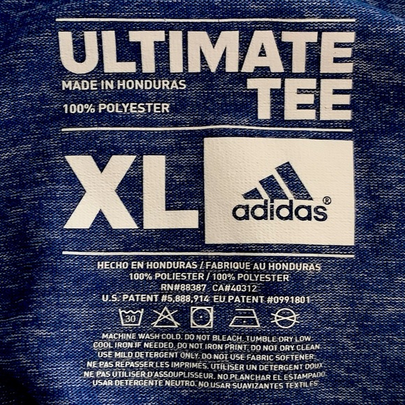 Men’s Adidas XL Short Sleeve Shirt - Picture 3 of 3